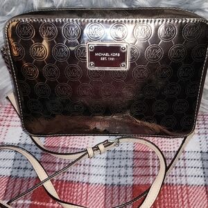 Michael coors patton leather copper cross body